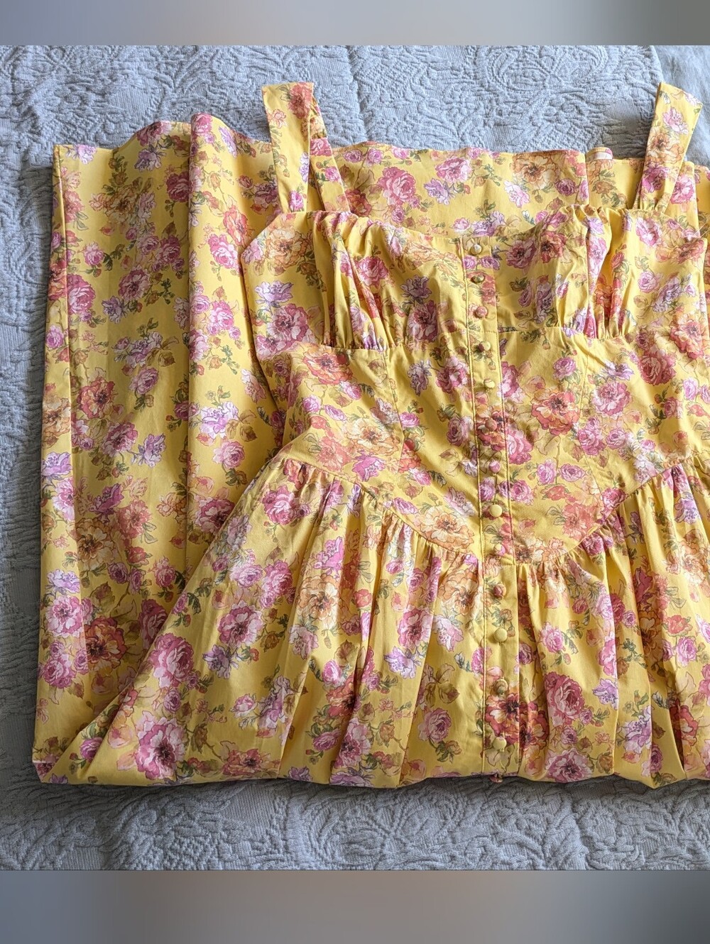 House of CB Tatiana Butter Print Midi Sundress - Picture 3 of 8